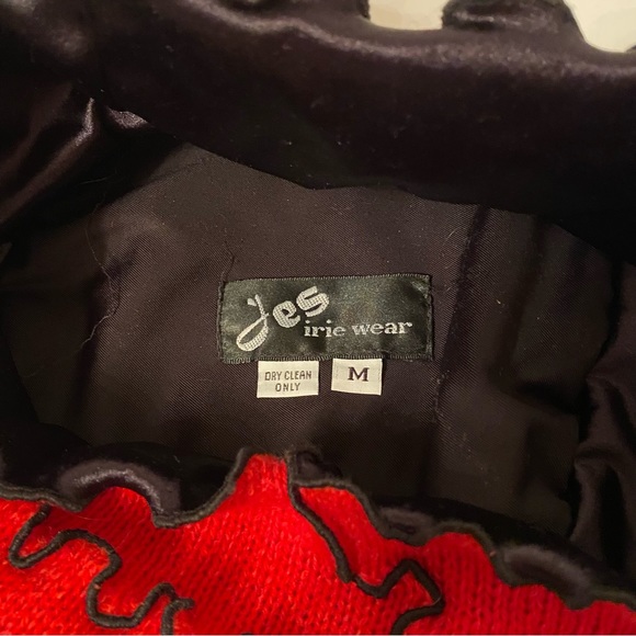 JES IRIE WEAR HAT RED BLACK KNIT ACCESSORY SIZE M main image 8